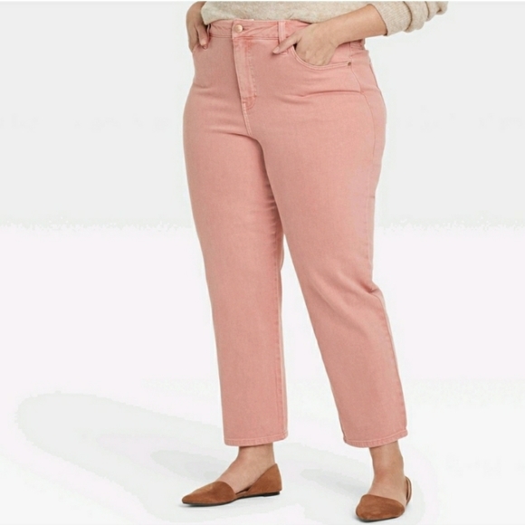 AVA & VIV Jeans Women's High-Rise Slim Straight Stretch Plus Size 20W Reg NWT - Picture 5 of 5